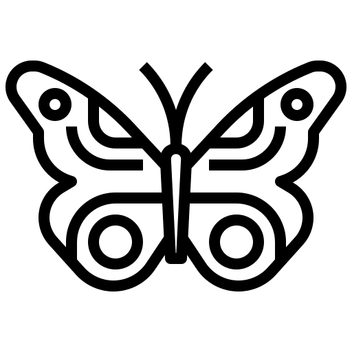 Butterfly butterfly insect animals icon