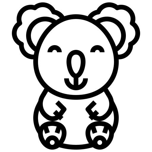 Koala zoo koala wildlife icon