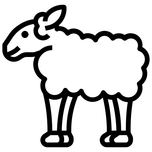 Sheep wildlife mammal animal kingdom icon