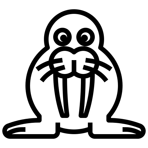 Walrus animal kingdom animal walrus icon