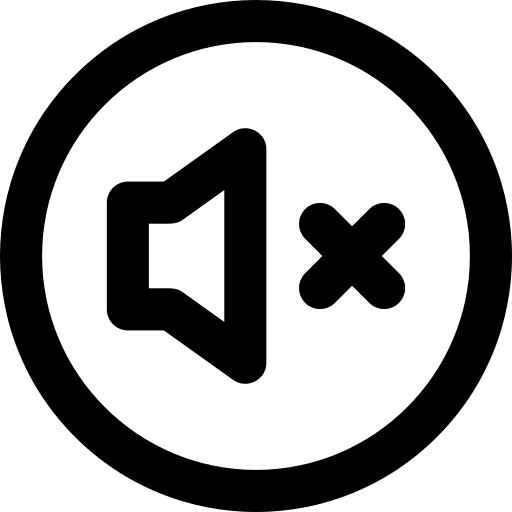 No sound audio music and multimedia multimedia option icon