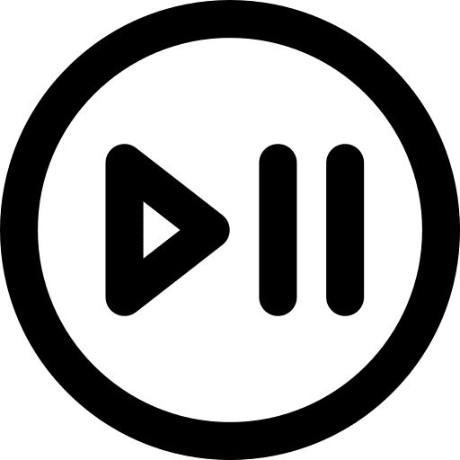 Pause pause play button video player icon