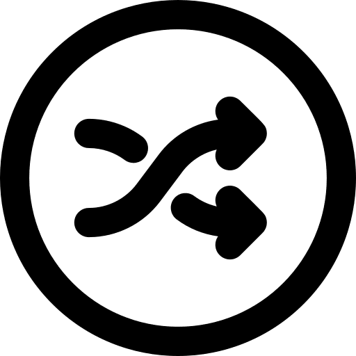 Shuffle arrows shuffle arrows random mix icon