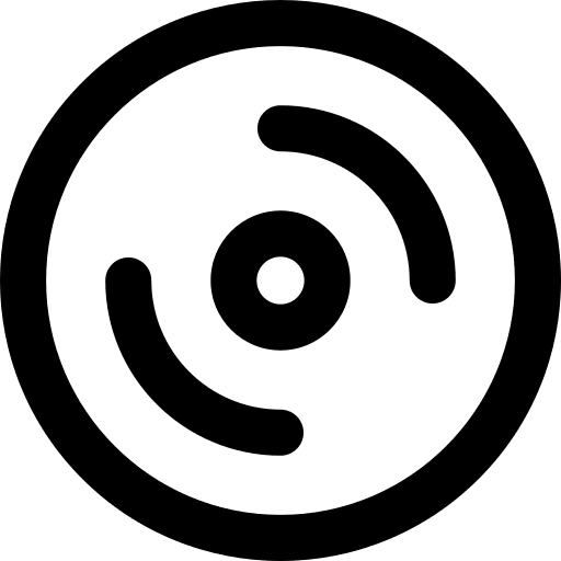Disc music dvd compact disc icon