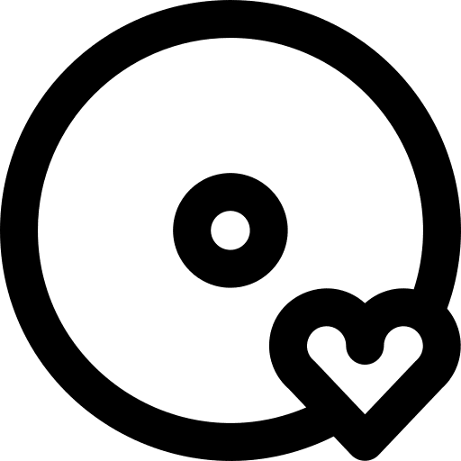 Like song music player heart icon