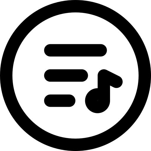 Playlist music and multimedia quaver music icon