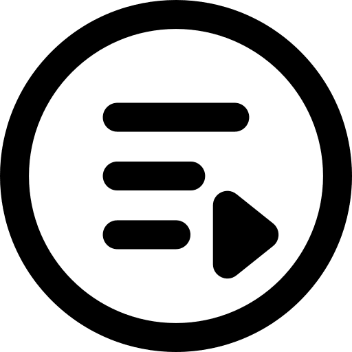 Playlist ui play button song icon