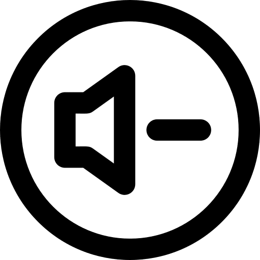 Volume down interface audio multimedia option icon