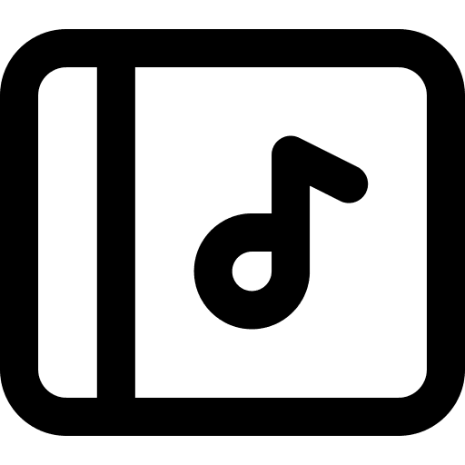 Music album ui playlist music album icon