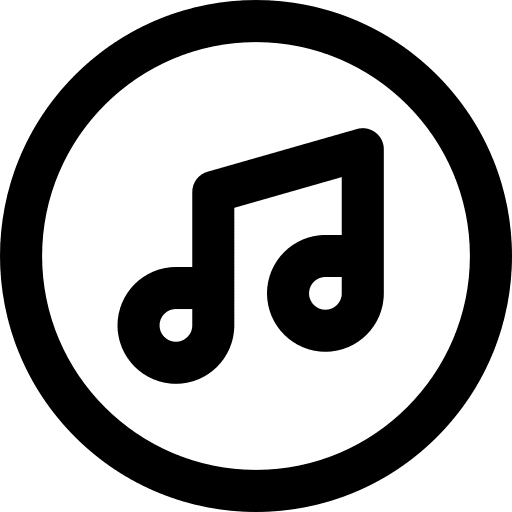 Music button music and multimedia media icon