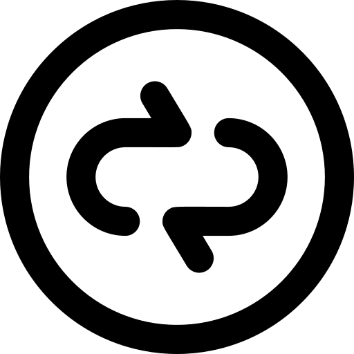 Repeat arrows orientation music and multimedia icon