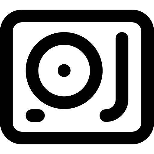 Sound mixer vinyl entertainment mixer icon