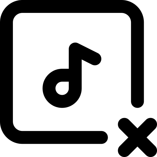 Delete music and multimedia delete minus icon
