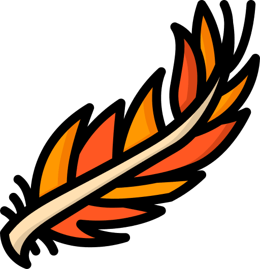 Feather cultures miscellaneous art and design icon