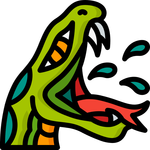 Snakes reptile wild life snake icon