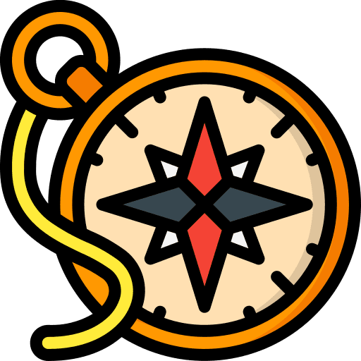 Compass guide miscellaneous art and design icon