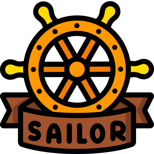 Wheel art and design wheel captain icon