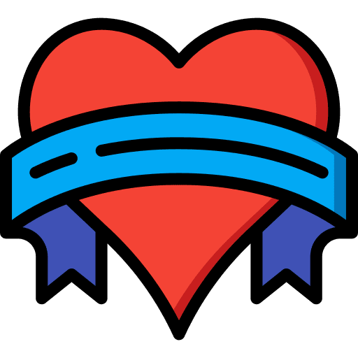 Heart shapes lover art and design icon