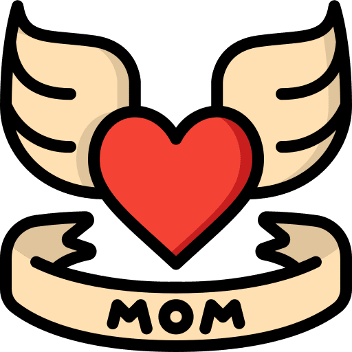 Mom heart art and design love and romance icon