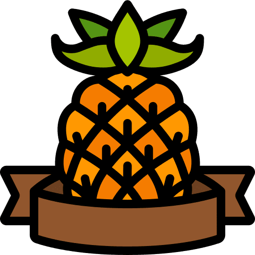 Pineapple food fruits organic icon