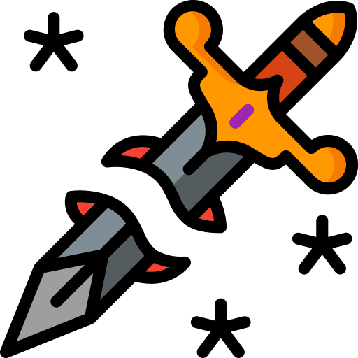 Sword war sword art and design icon