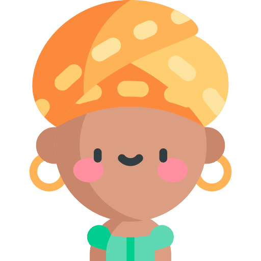 African profile black person woman icon