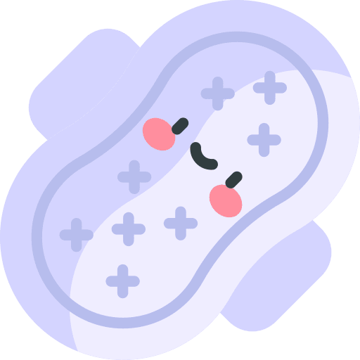 Pad healthcare and medical sanitary period icon