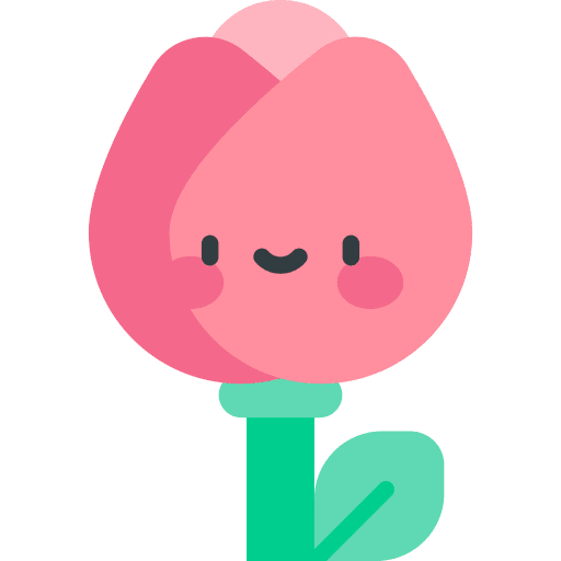 Rose petals botanical nature icon