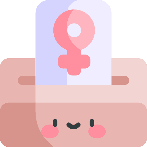 Woman suffrage venus femenine girl icon