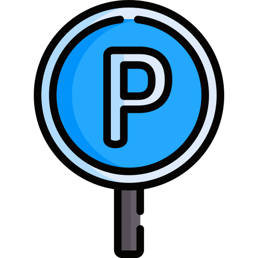 Parking area parking area area letter p icon
