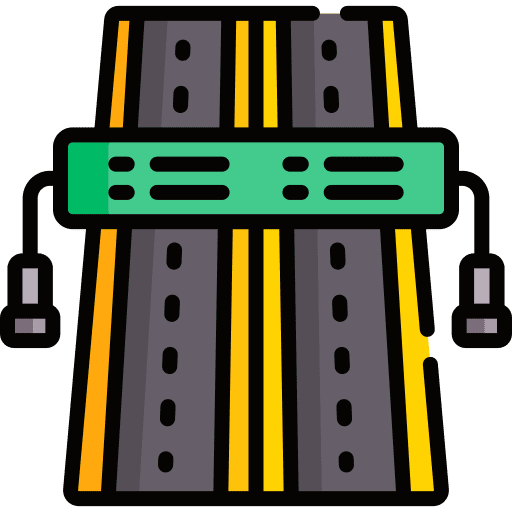 Road perspective paths symbol icon