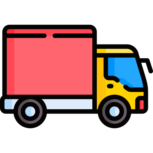 Truck movement travel mover truck icon