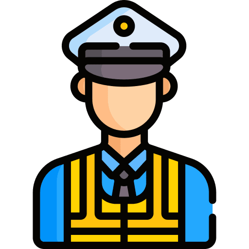 Policeman man professions and jobs police icon
