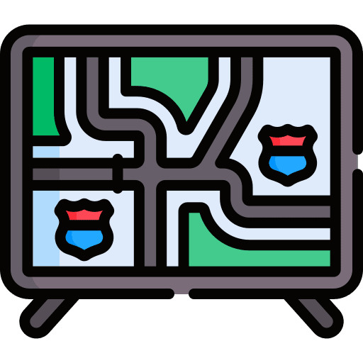 Road map maps guide road map icon