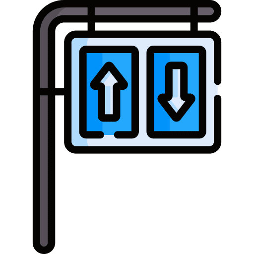 Road sign direction road road sign icon