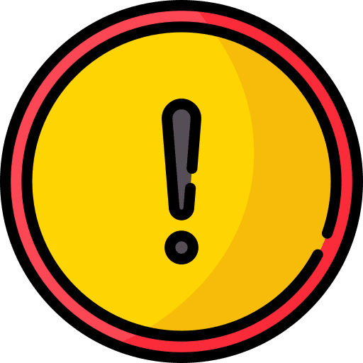 Alert danger traffic sign exclamation mark icon