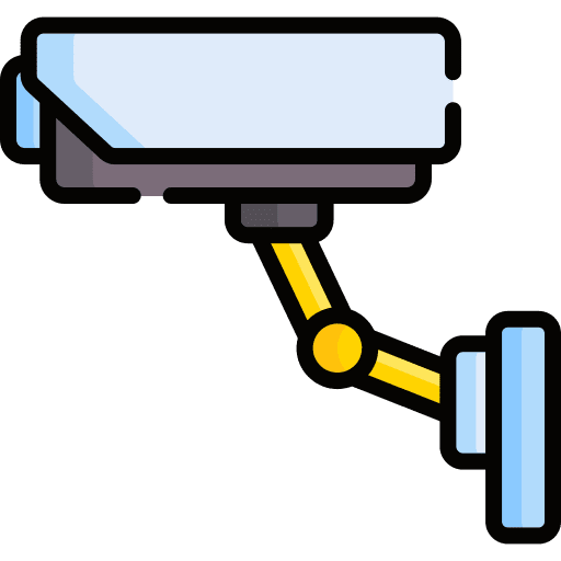 Cctv video recording surveillance icon