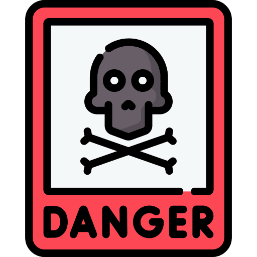 Danger alert sign warning icon