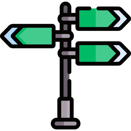 Signpost guidance signboard signpost icon