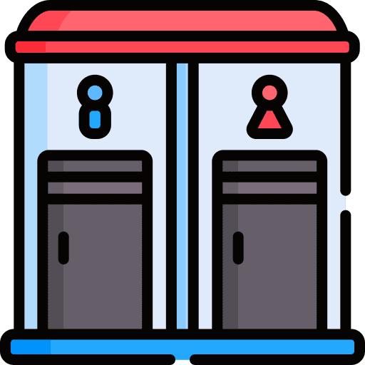 Toilet bathrooms female toilets icon