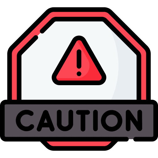 Caution warning sign caution danger icon