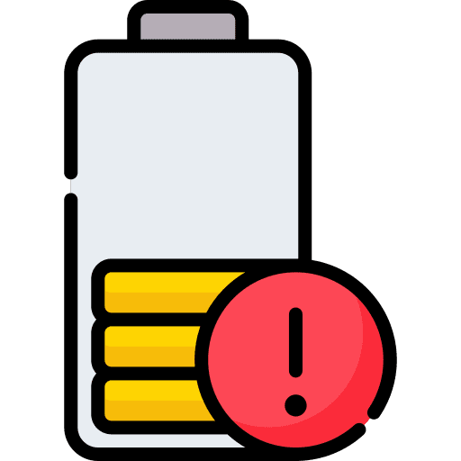 Damage danger warning sign signaling icon