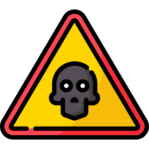 Danger warning sign danger signaling icon