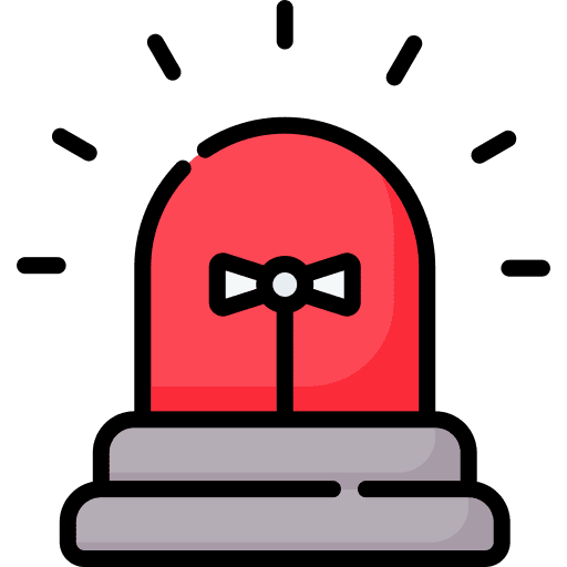 Siren siren danger warning sign icon