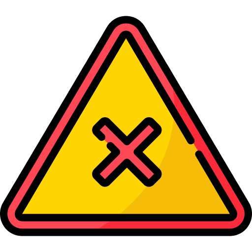 Alert danger traffic sign architecture icon