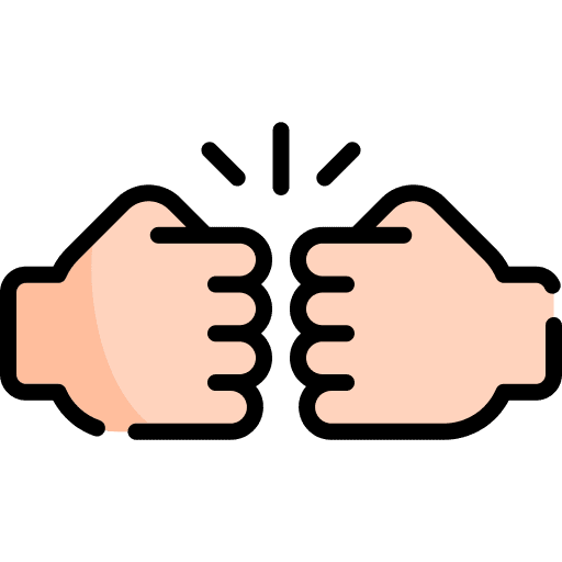 Fist fist bump friend bump icon