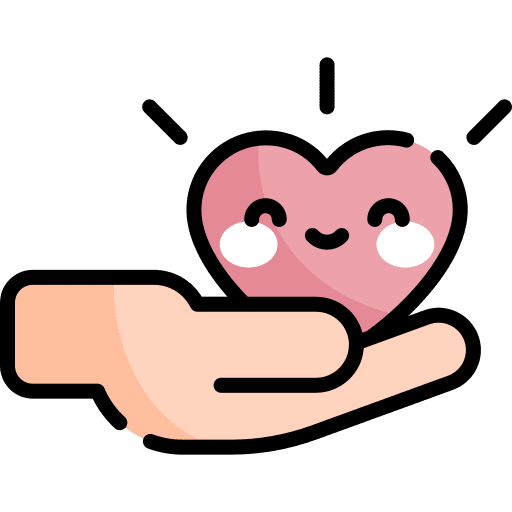 Solidarity heart solidarity donation icon