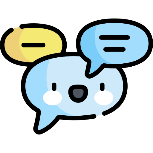 Talking chat chatting communications icon