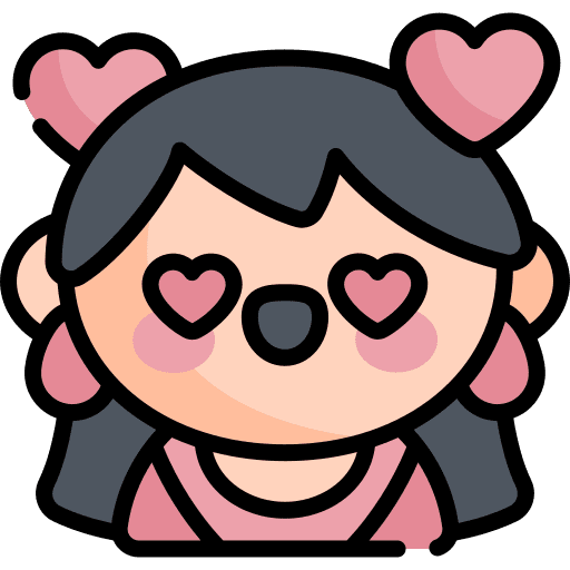 In love valentines day heart girl icon