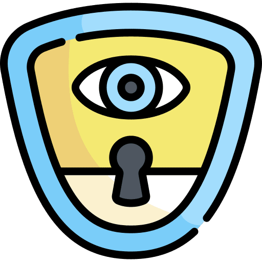 Privacy view shield privacy icon